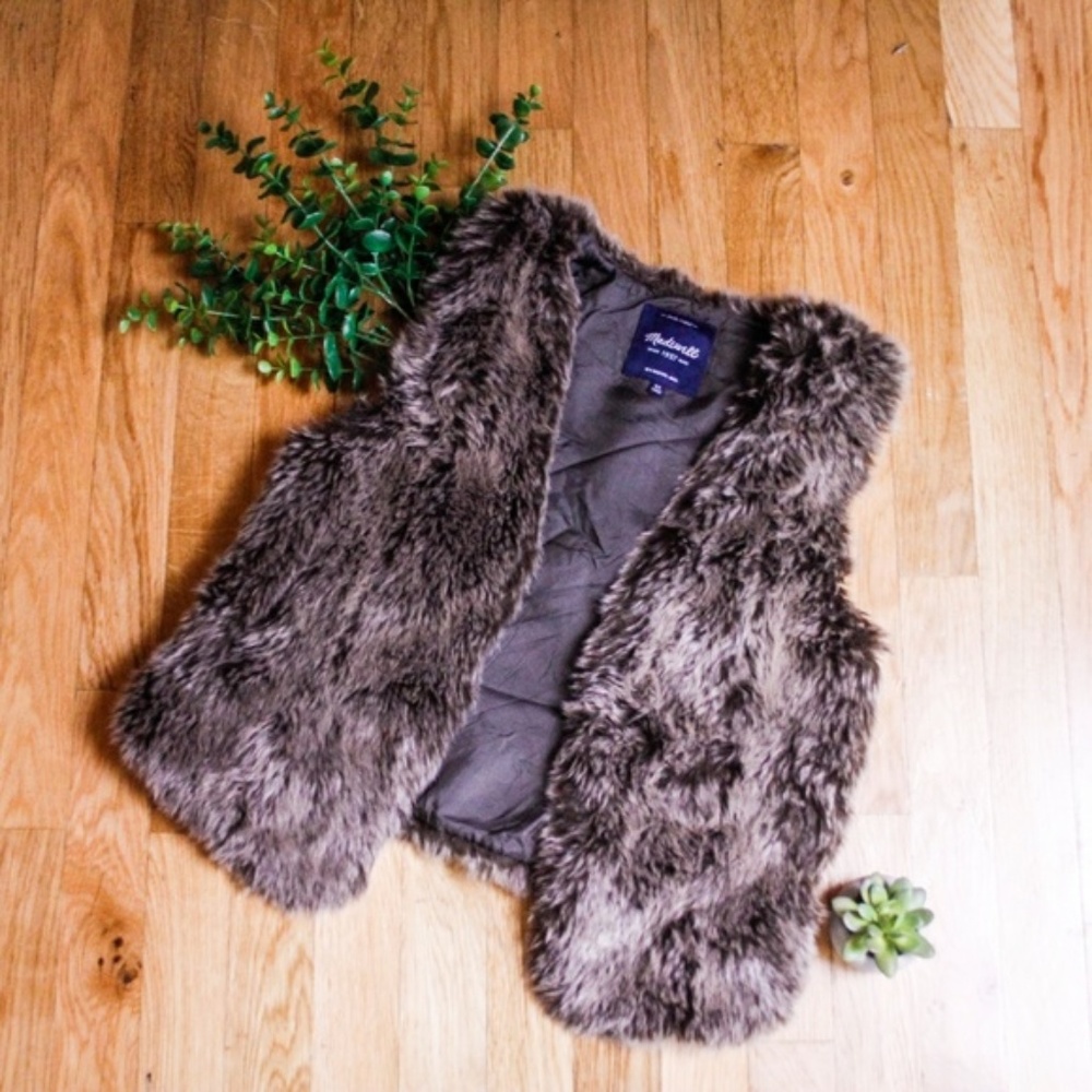 Madewell Faux Fur vest